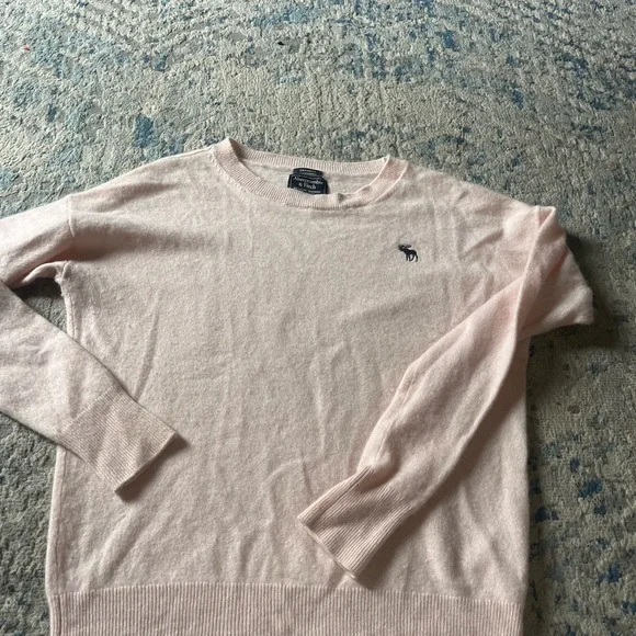 Abercrombie & fitch baby pink cashmere sweater XS - Picture 4 of 6